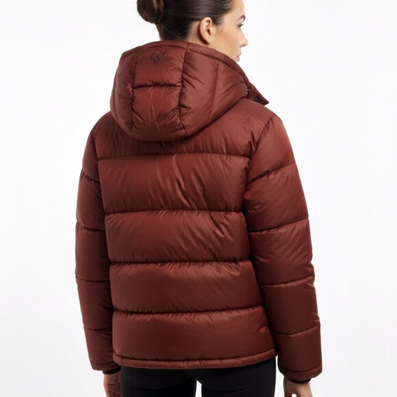 🔥Bargain! Aritzia TNA The Super Puff (Maroon/Red) Size S | AS IS Needs Cleaning - Picture 2 of 12